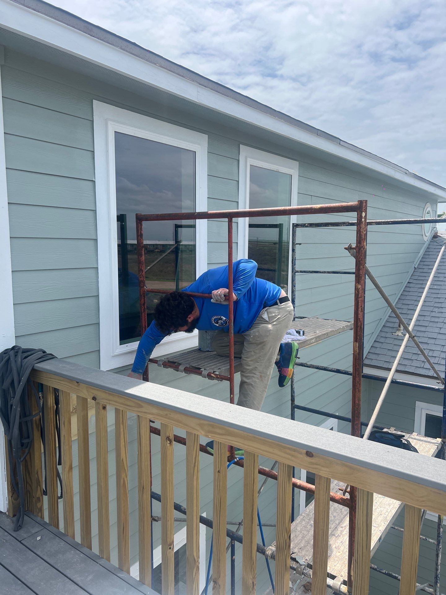 Port A Beachfront Multilevel Deck by Bayfront Roofing and Construction