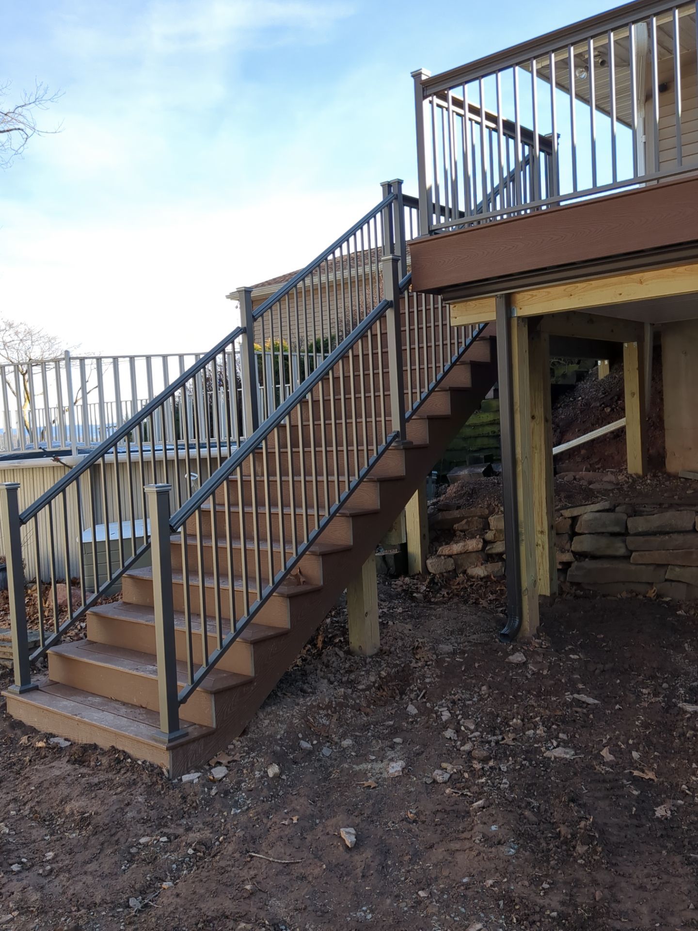 Complete deck replacement by Esh Builders
