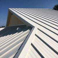 .032 Aluminum 1.5" Mechanical Seam Solar White  by Total Roofing System The Metal Roof Experts