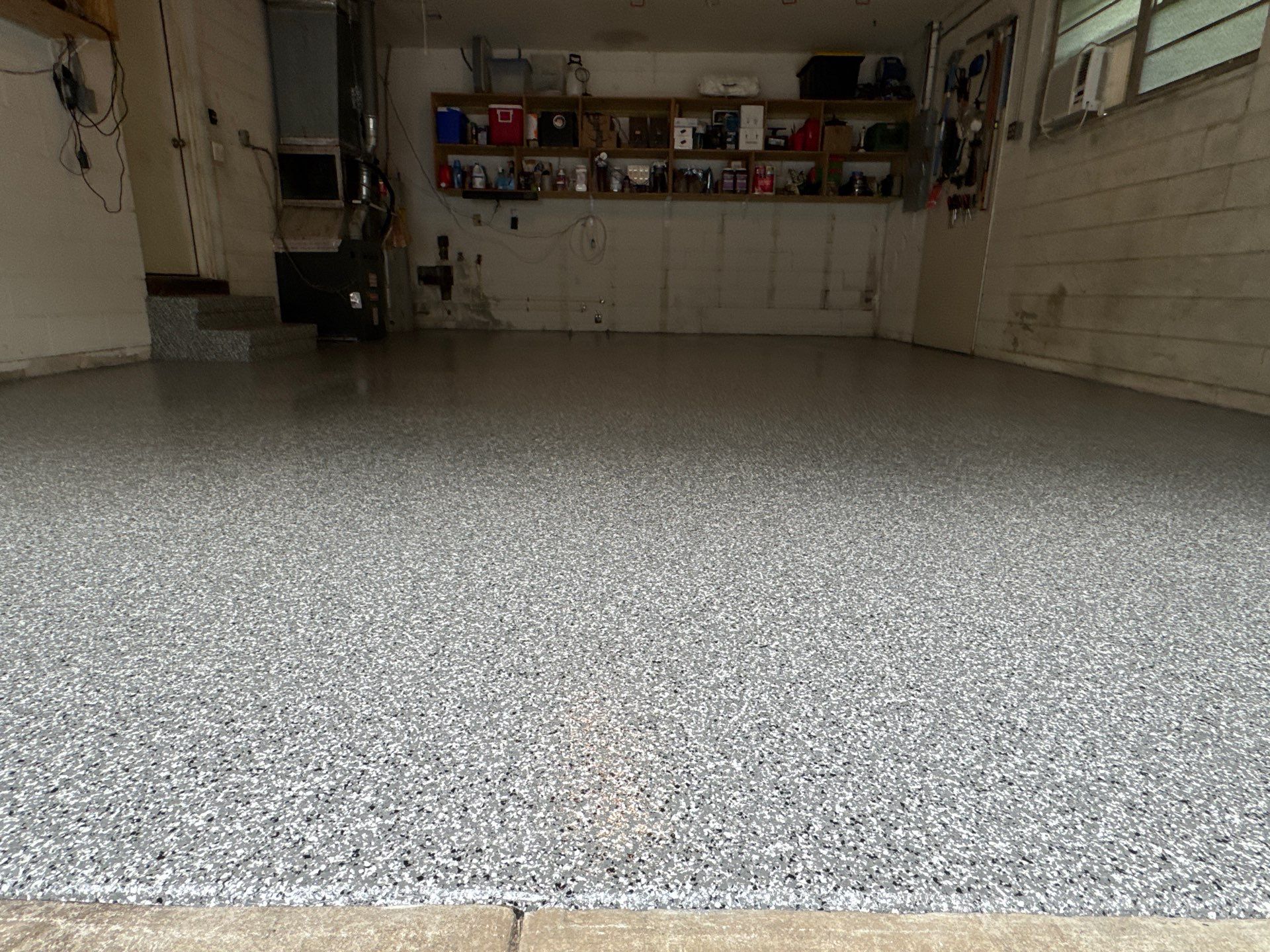 Garage Project in Gainesville, FL in Smoke by Cross Creek Concrete Coatings