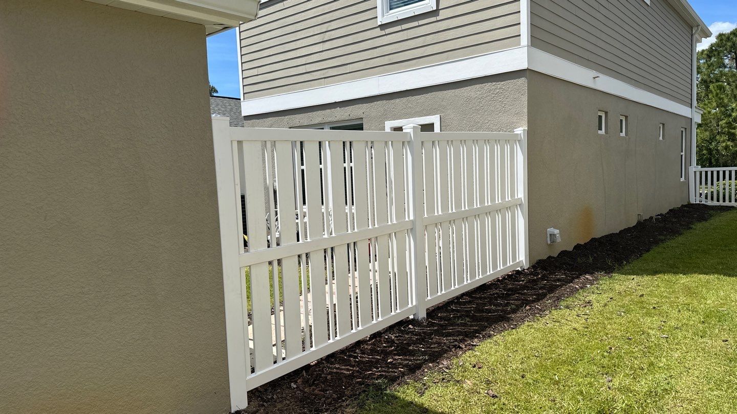 Vinyl Semi Privacy Installation using Vinyl Semi Privacy by Asap fence and gates, LLC