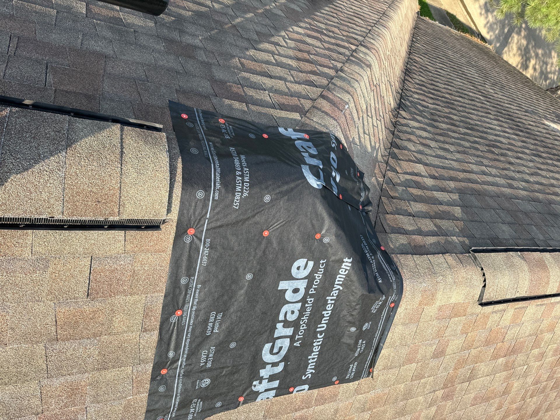 Hail Damage using Owen's Corning Duration (Lifetime) Shingles by Roof Repair Company