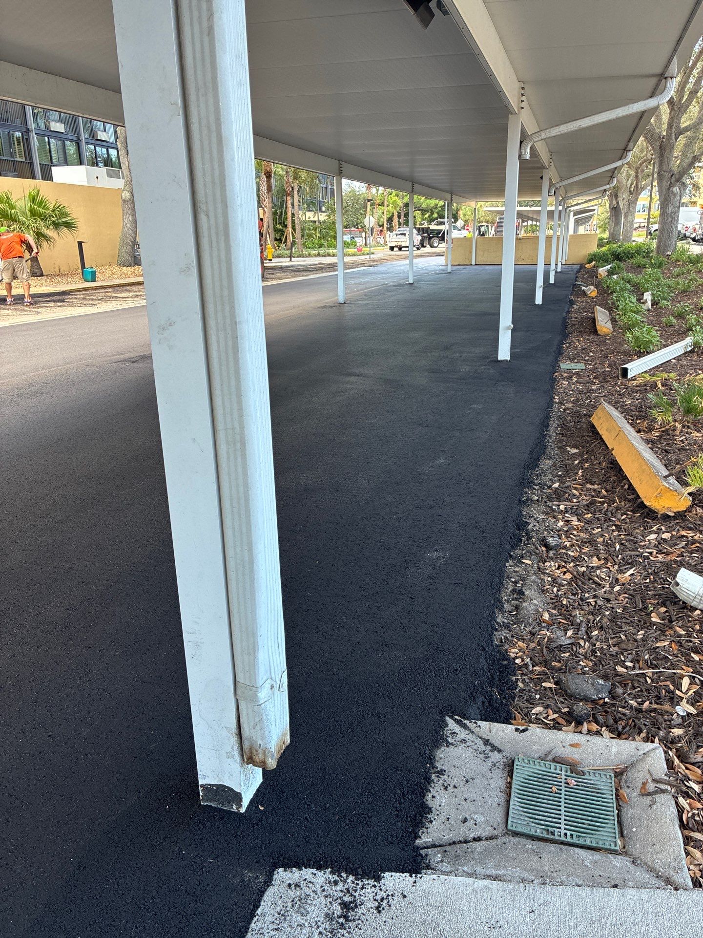 Comprehensive Parking Lot Mill and Overlay with Custom Line Striping in Venice by Everline Coatings & Services - Southwest FL
