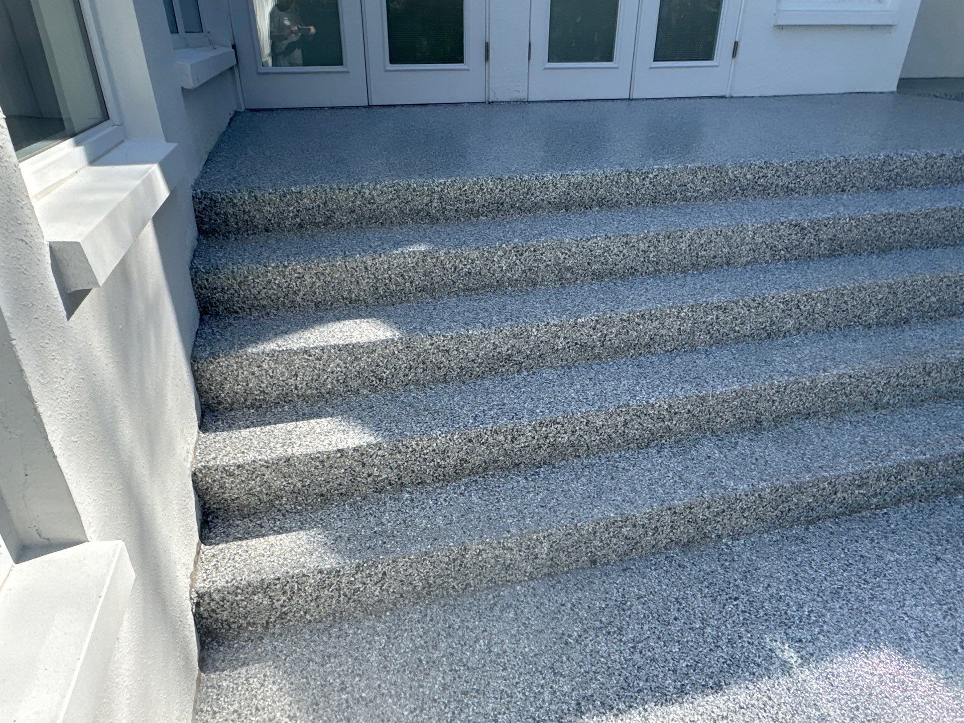 Entry and Garage in Gainesville, FL inSlate Stone by Cross Creek Concrete Coatings