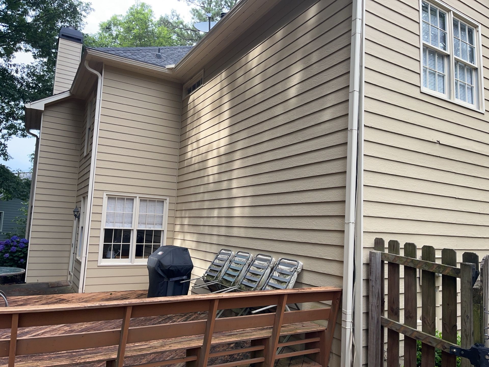 Siding and Rotten Wood Replacement with Exterior Painting in Woodstock,GA by Nelson Exteriors