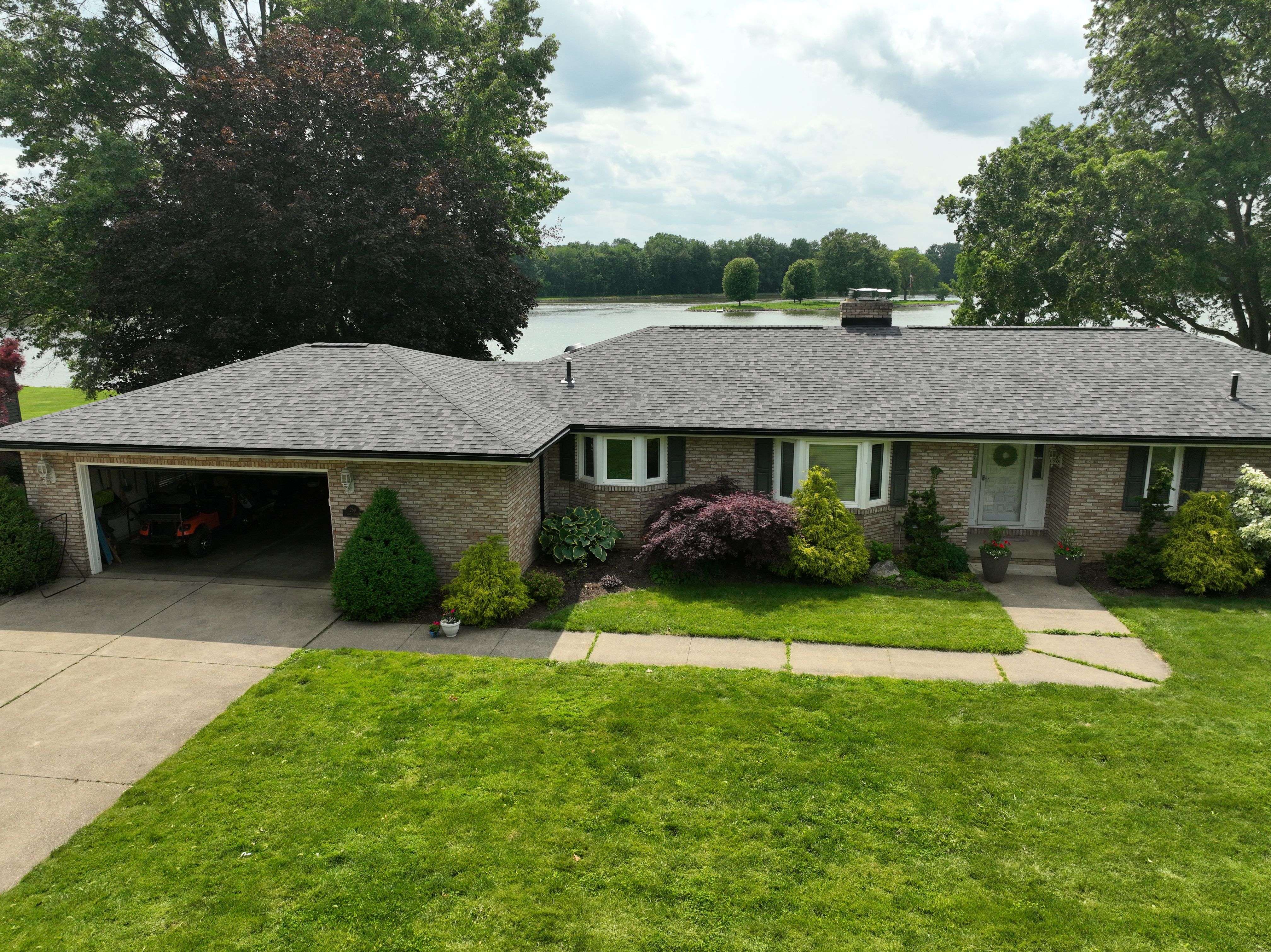 Residential Roof — Nine Aerial Views of a Perfect Install by Cornerstone Roofing And Siding