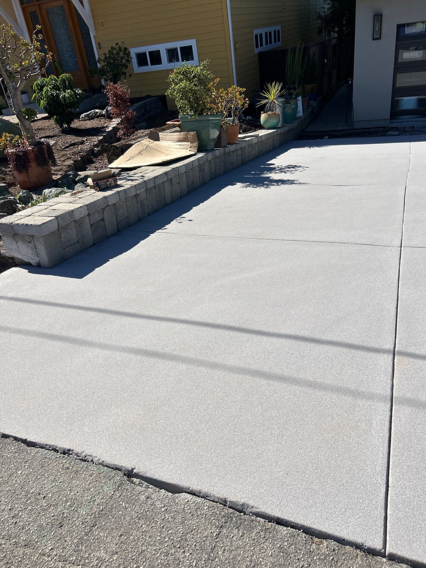 Stonewash Garage Floor Coating and Quartz Concrete Driveway in Morro Bay by MGP Coatings