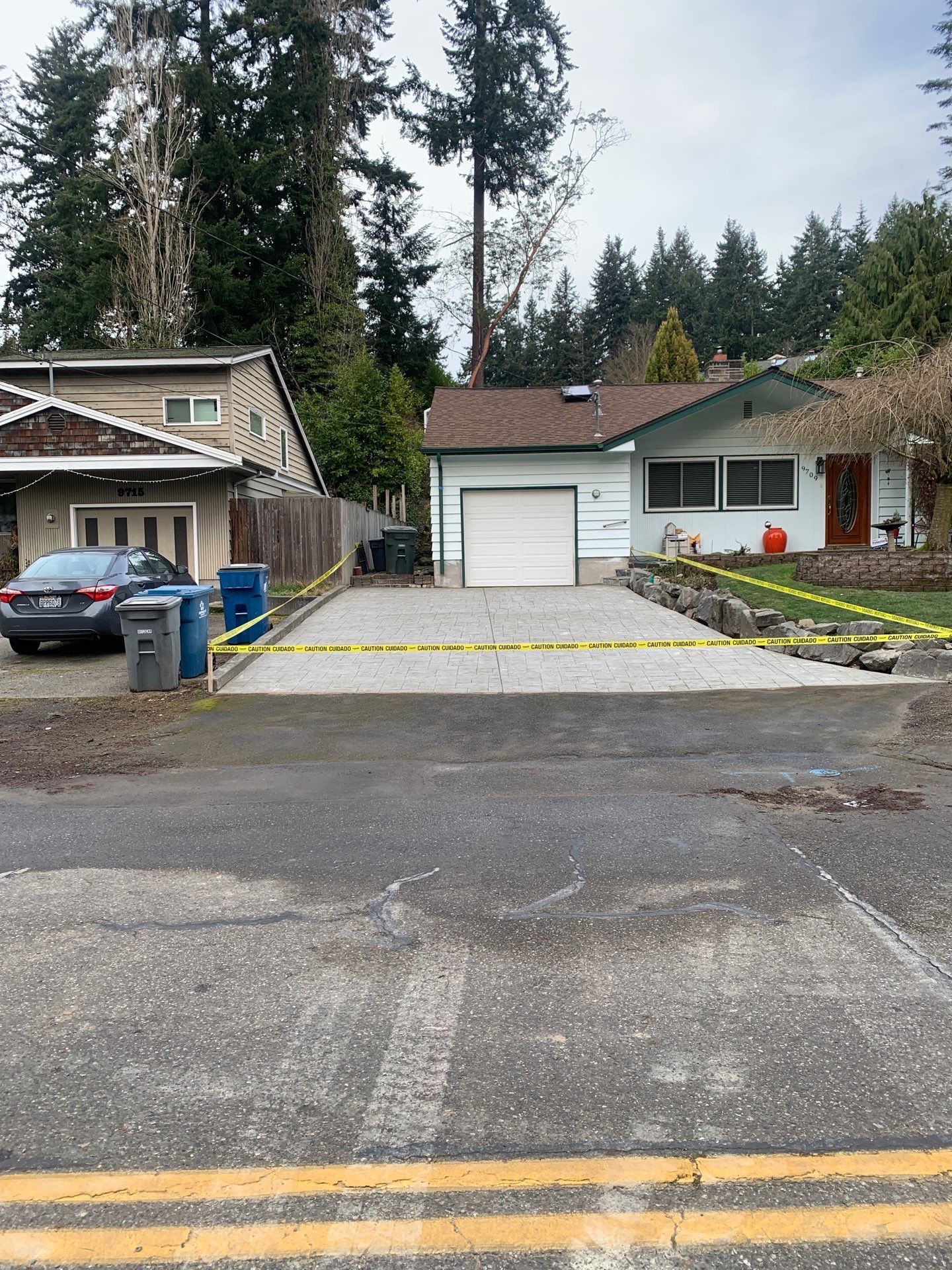 Stamped Concrete Patio and Driveway | Edmonds  by Jireh Asphalt & Concrete Inc 