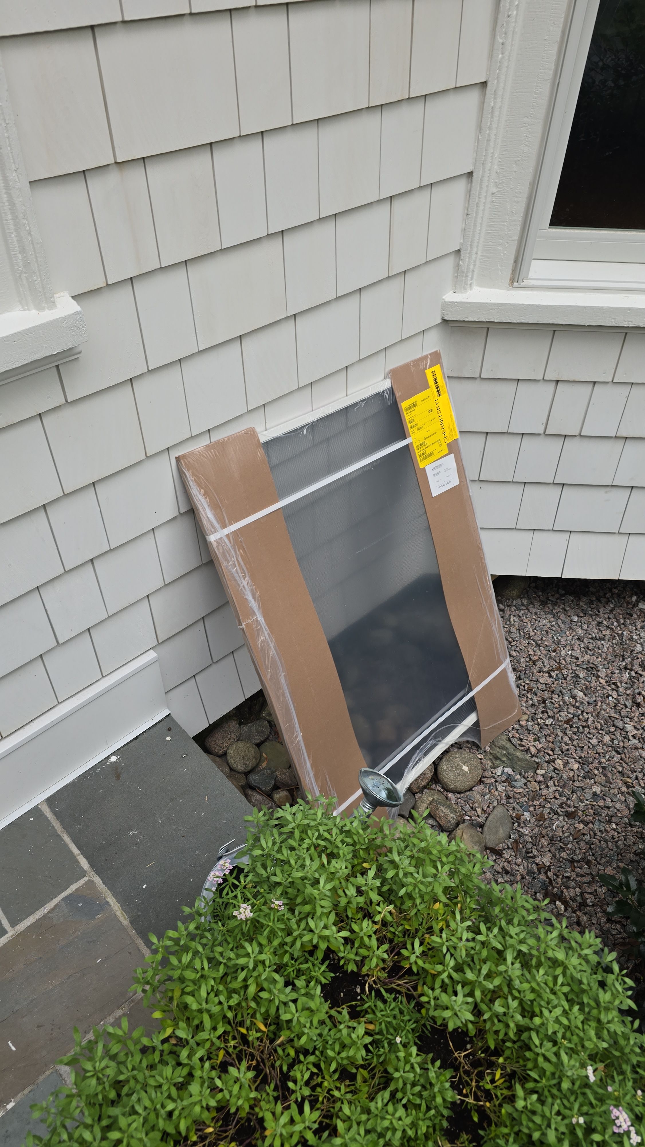 White cedar shingles and windows in Wayland, MA by UBrothers Construction