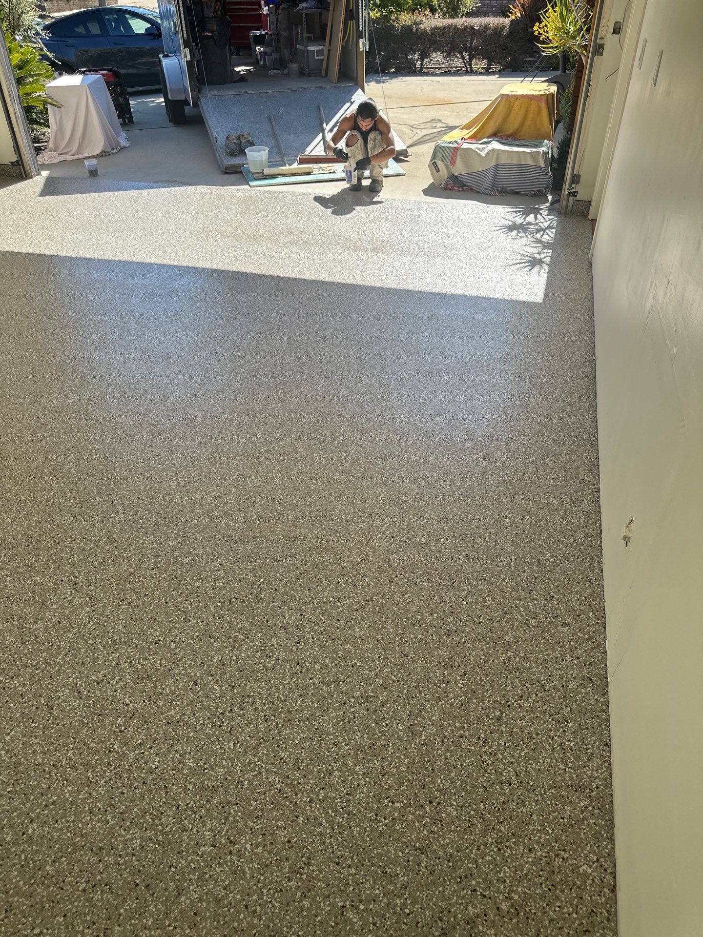 San Luis Obispo Garage Floor Coating Using Simiron Polyurea System by MGP Coatings