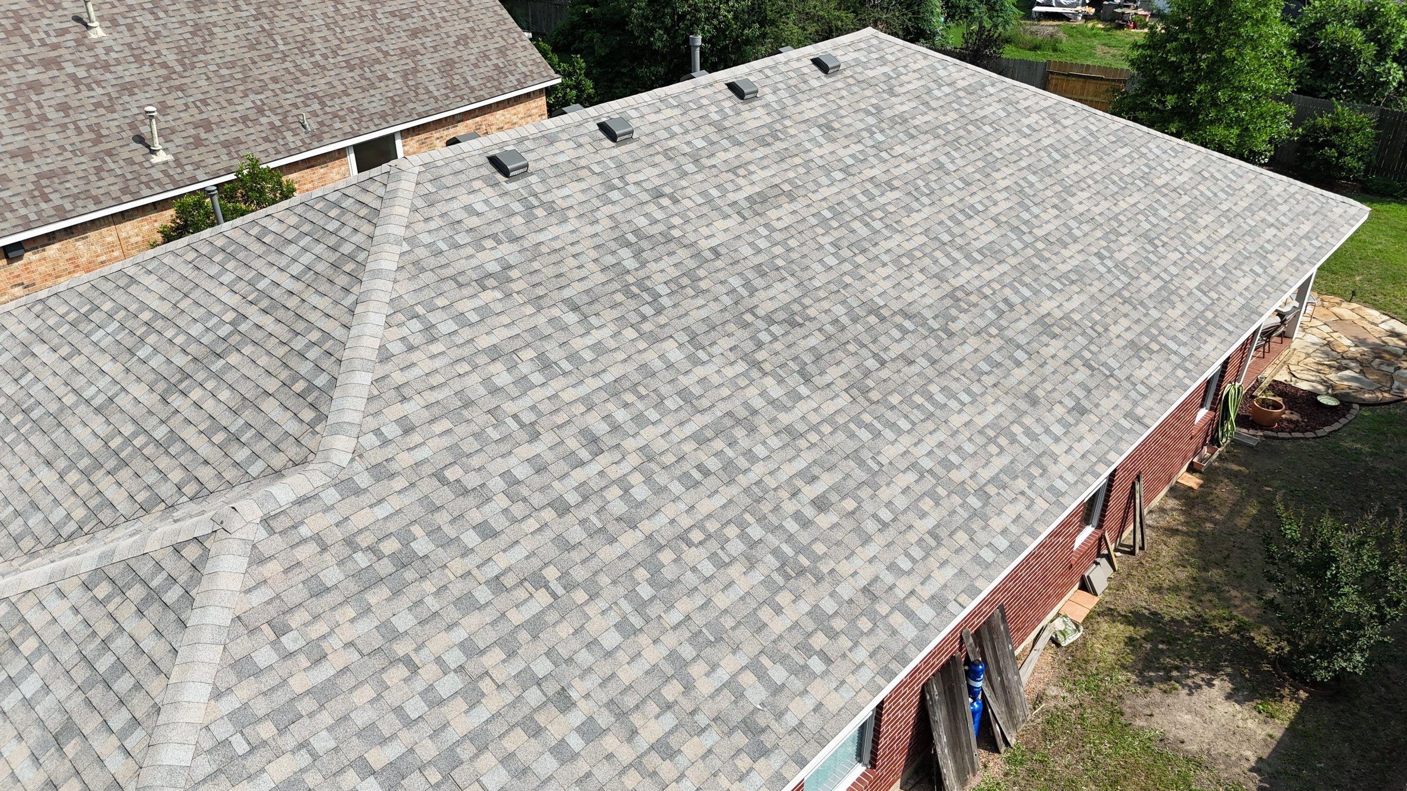Residential Roofing & Gutter Installation using IKO Dynasty by Core Four Roofing