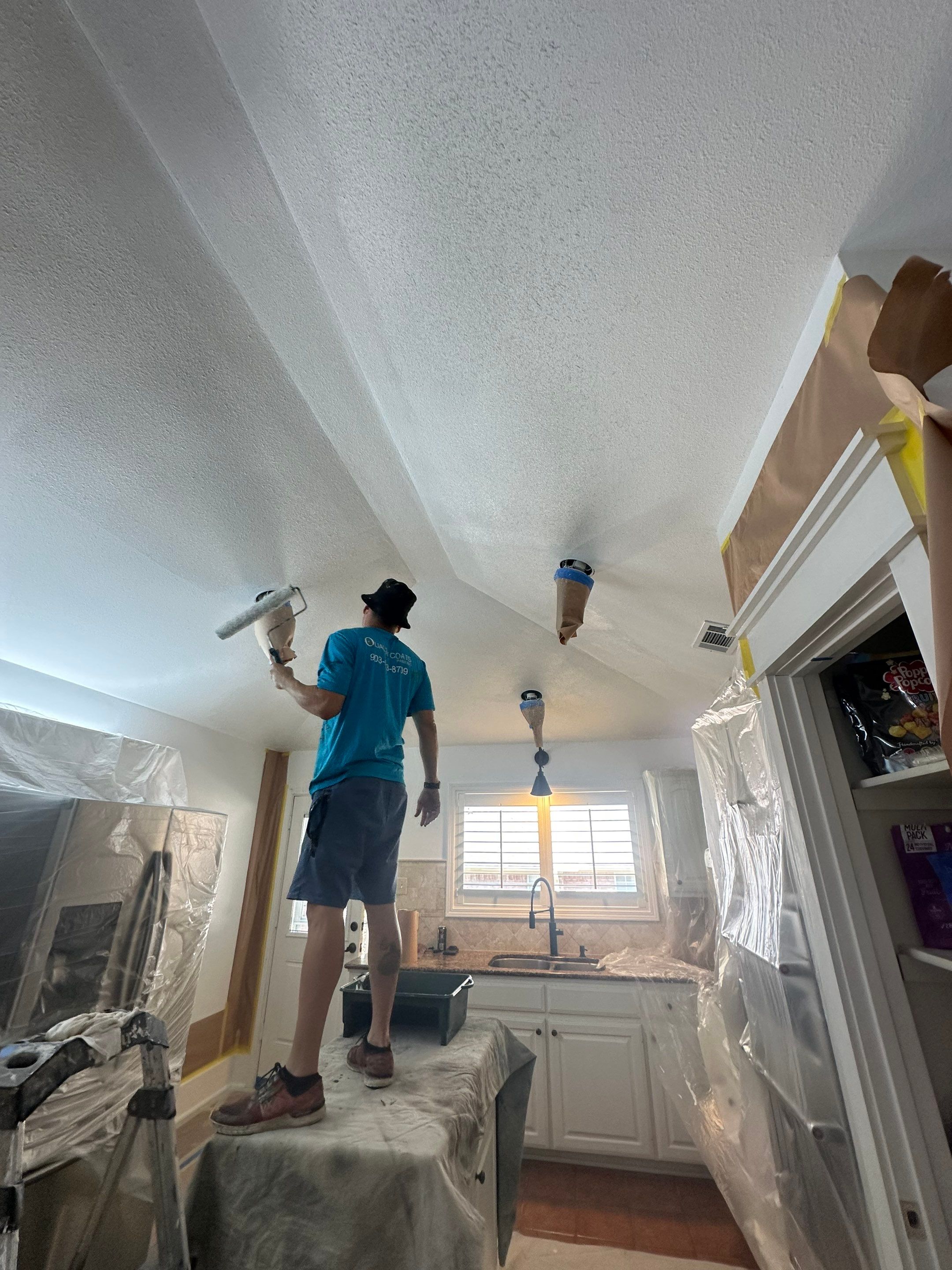 Interior Kitchen Painting & Drywall Texturing – Longview, Texas by Quality Coats Painting