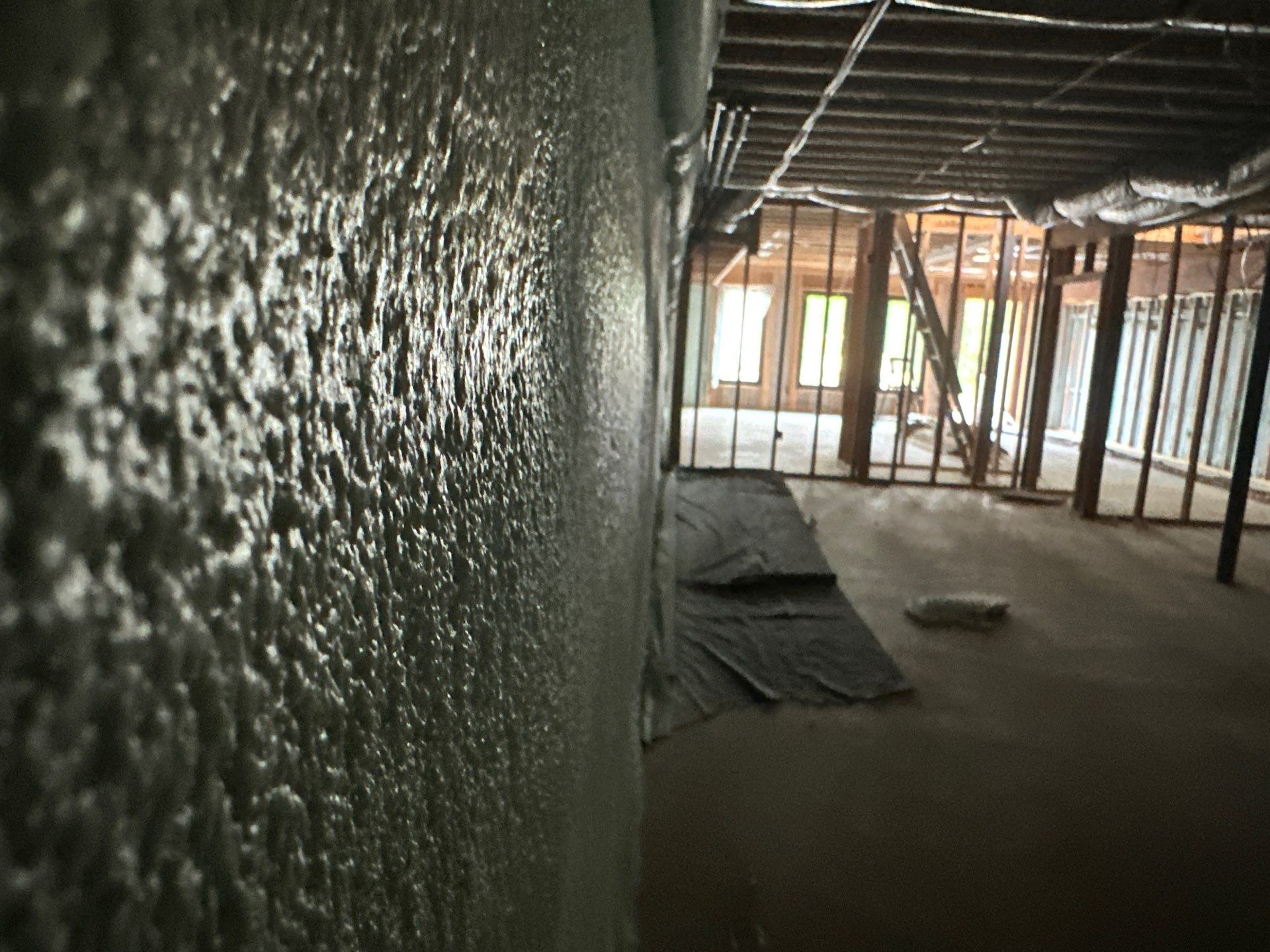 New Home Construction using open cell spray foam by NYS Foam & Energy