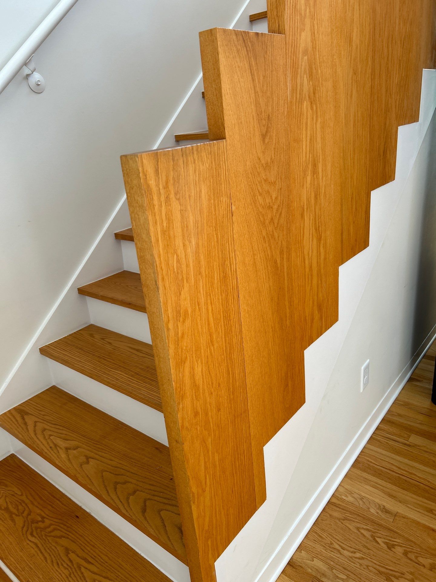 Natural Red Oak floor refinish by Footprints Floors of East Atlanta