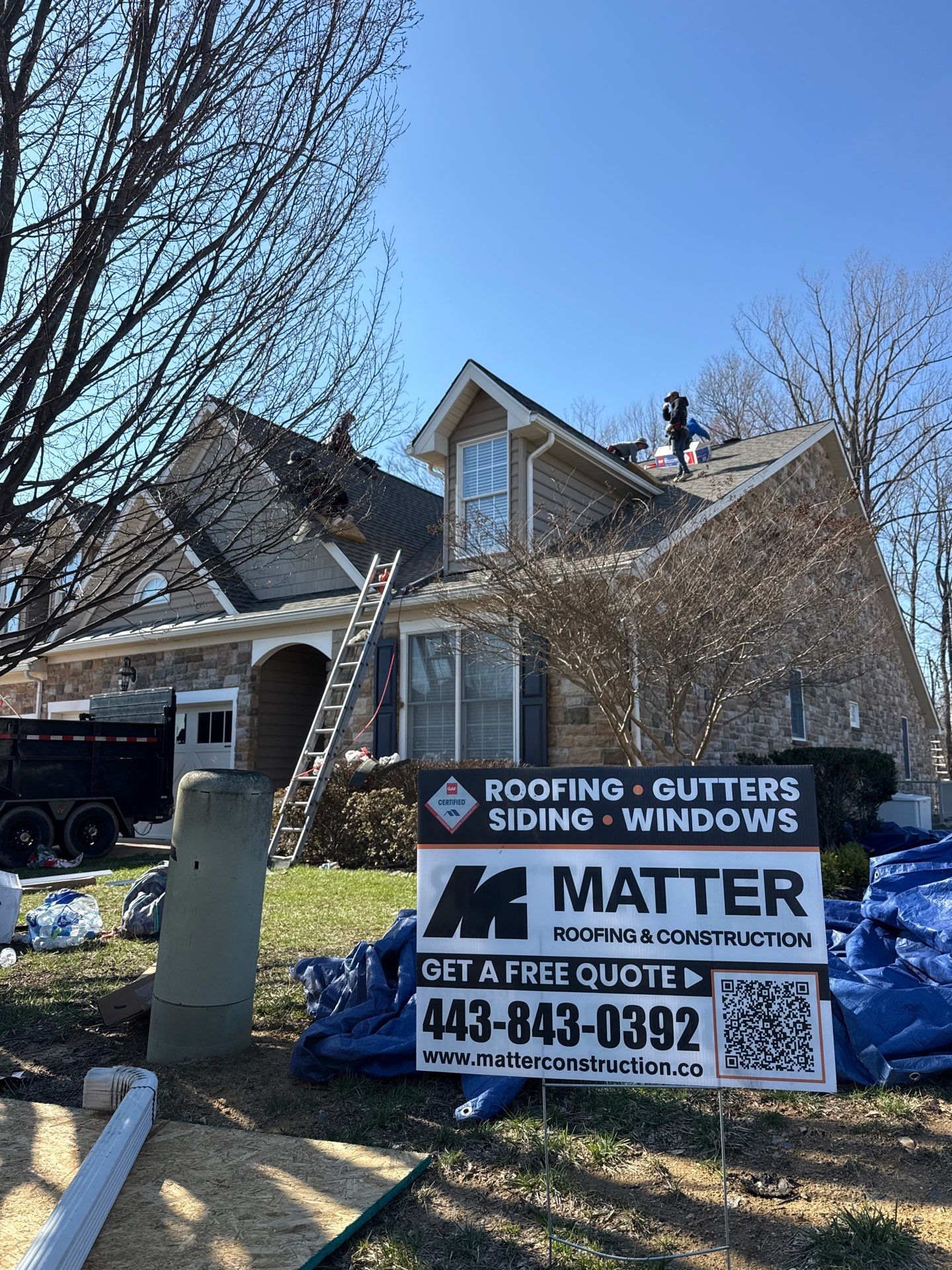 Residential Roofing Installation using GAF Timberline UHDZ by Matter Construction, LLC