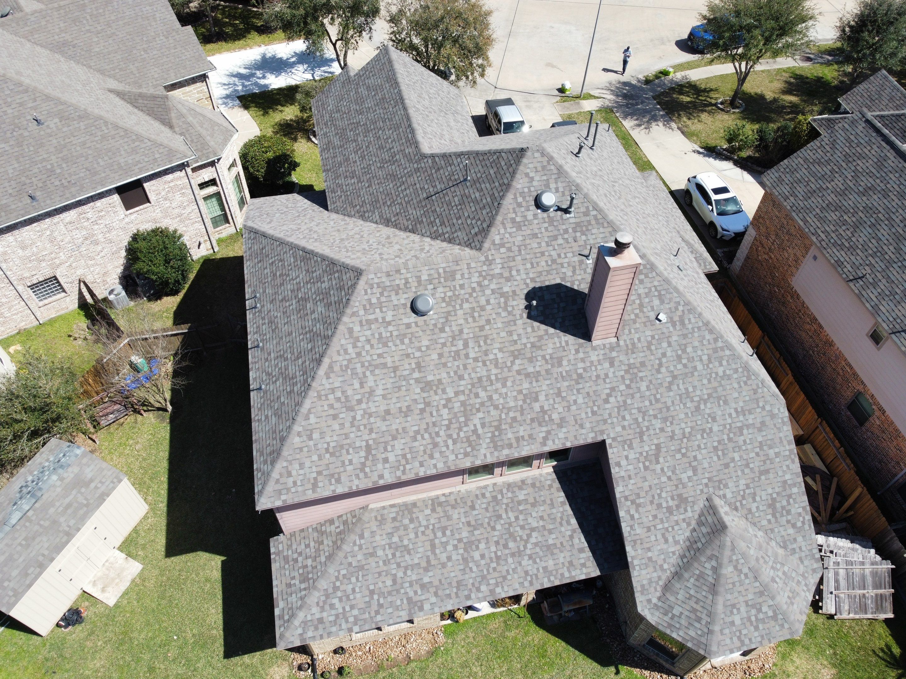 Residential Roof Replacement using GAF HDZ - Weathered Wood by Elite Roofing LLC