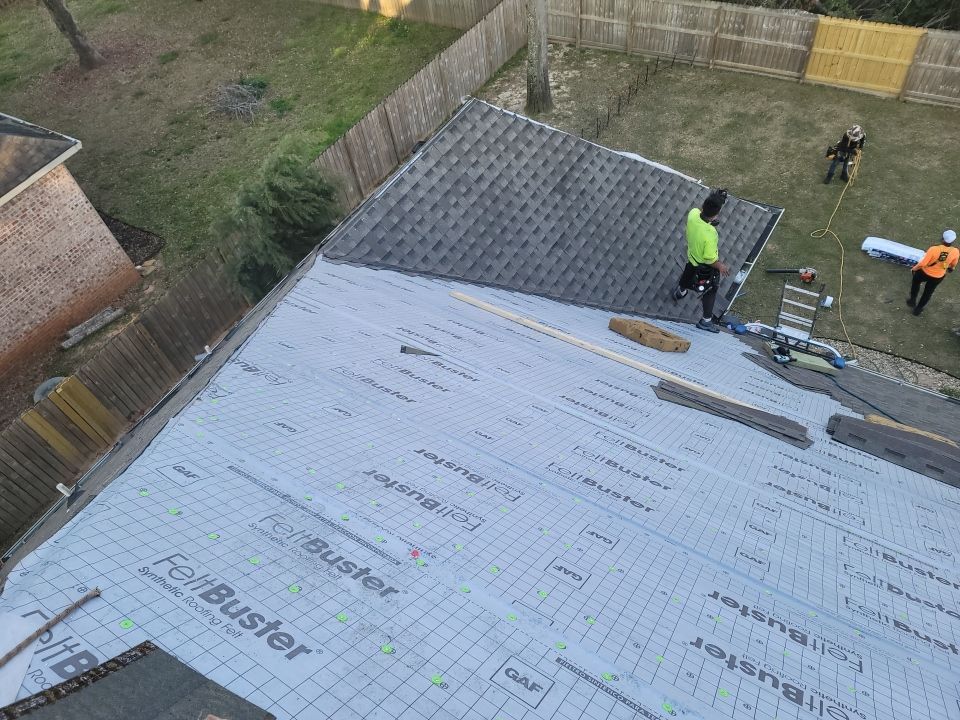 Residential Roofing Installation using Roof Replacement by American Roofing & Construction LLC