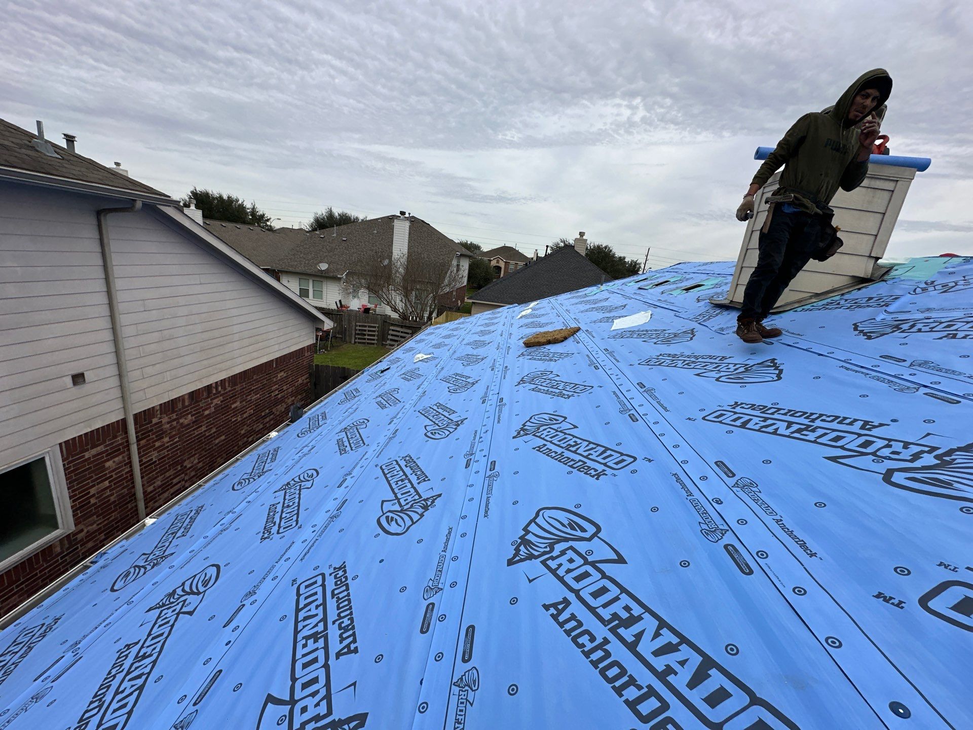 Project in Houston by Motion Roofing