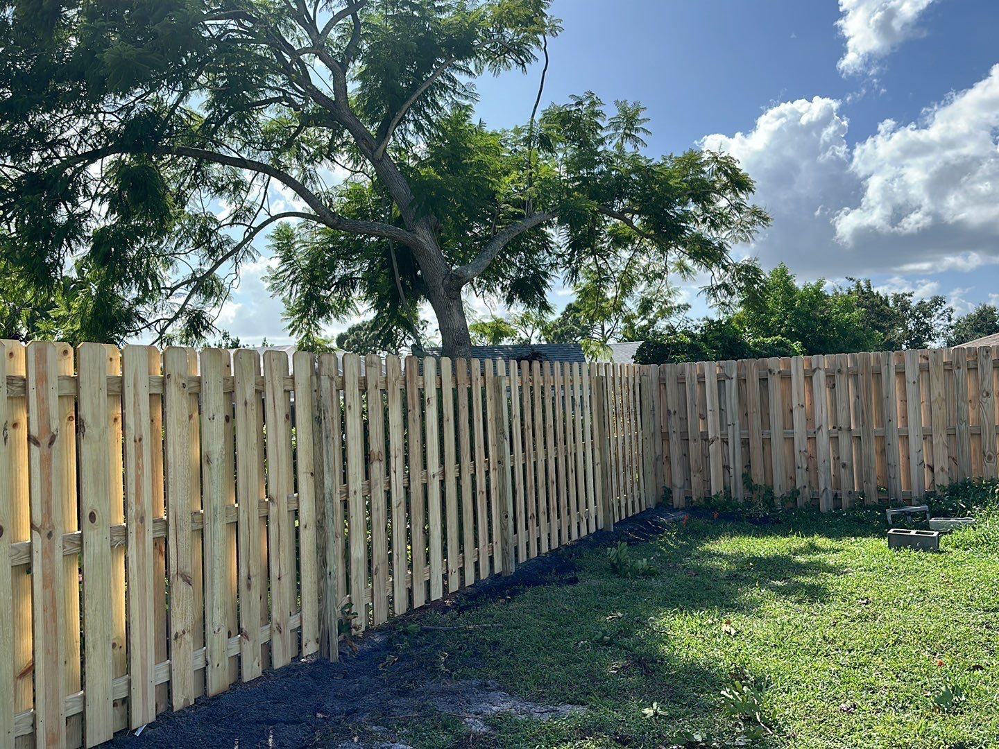 Wood Fence Installation using Wood Pressure Treated Fence  by Asap fence and gates, LLC