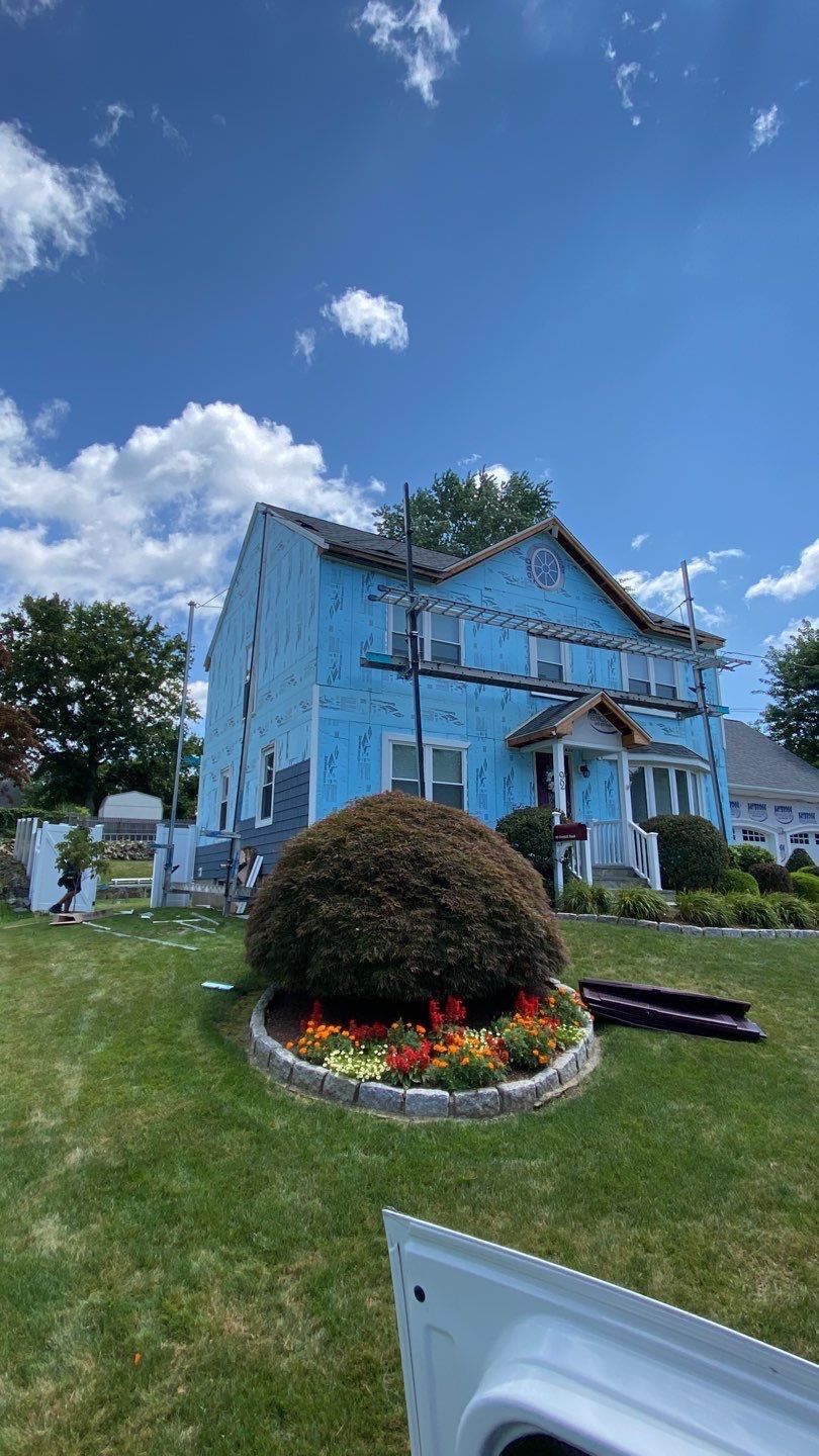 Residential Roofing Installation using Owens Corning TruDefinition & Certainteed Cedar Impressions Pacific Blue by A Plus Exterior