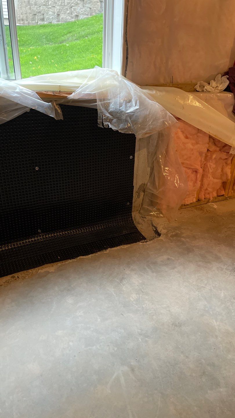 Basement Wall Drainage in Woodbury, MN by Waterproofing Northeast
