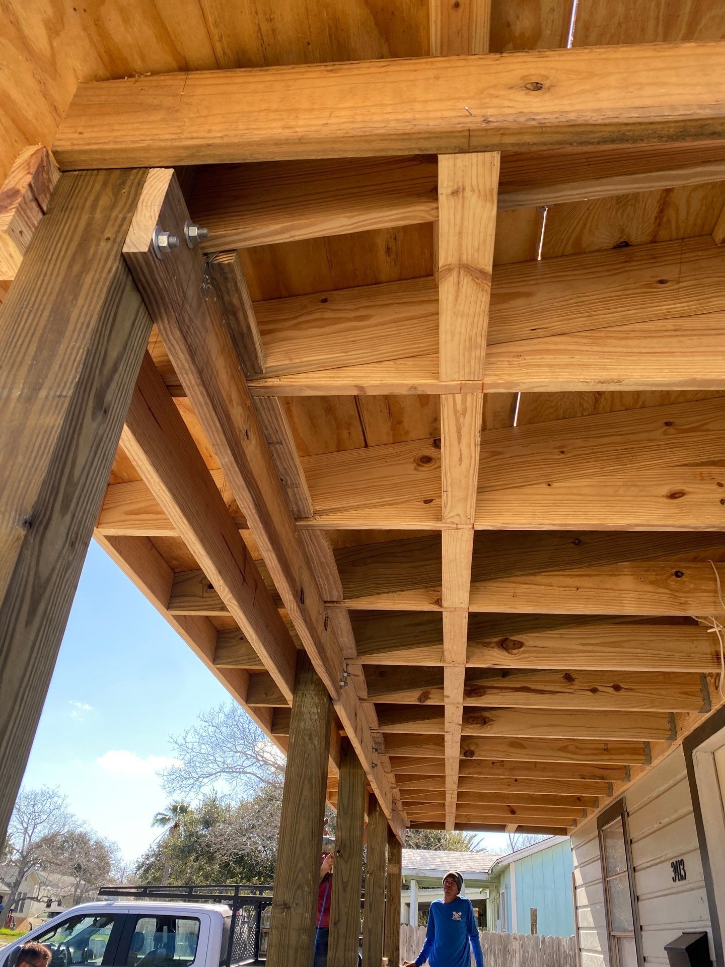 Over Engineered Patio by Bayfront Roofing and Construction