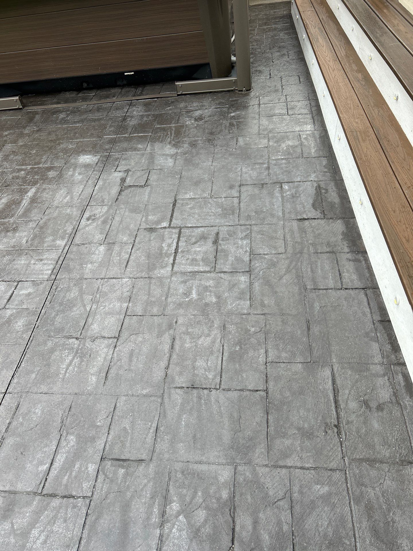 Stamped Concrete Driveway with Sealed Finish | Everett  by Jireh Asphalt & Concrete Inc 