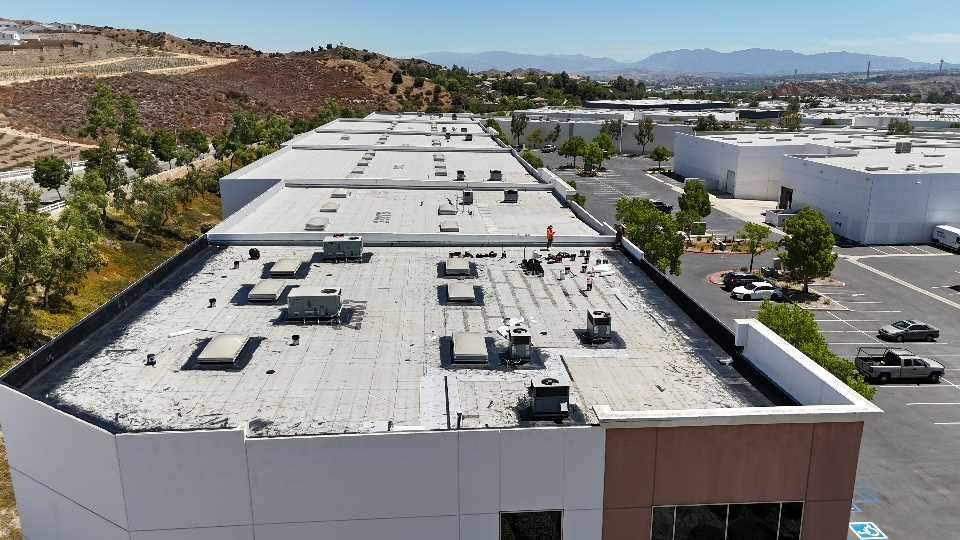 Project in Valencia by Shark Commercial Roofing Systems
