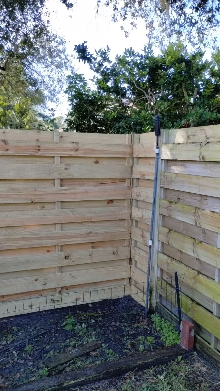 Wood Fence Installation using Shadowbox Wood Fence by Asap fence and gates, LLC