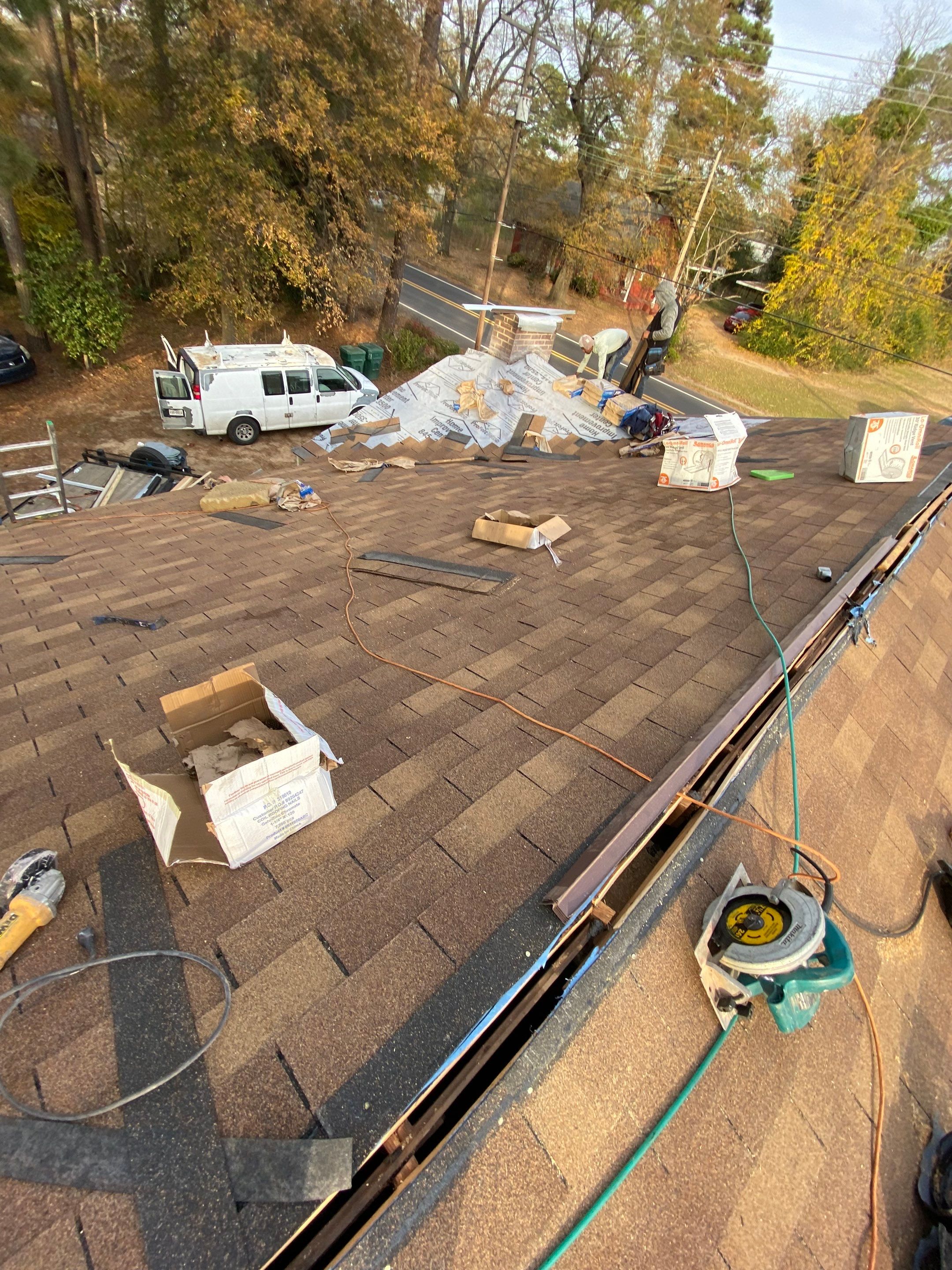 Residential Shingle Reroof using CertainTeed XT25: Resawn Shake by Hostetler Roofing
