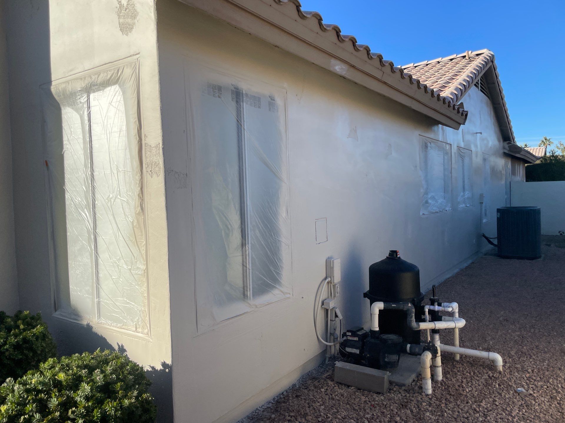 Gazzo - A Beautiful Home Exterior Transformation in Scottsdale, AZ with C&M Primer and Sherwin Williams Paints by Double G Painting Contractors, LLC