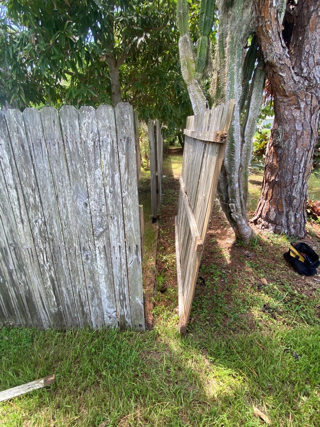 Wood Fence Installation using Board on Board Wood Fence by Asap fence and gates, LLC