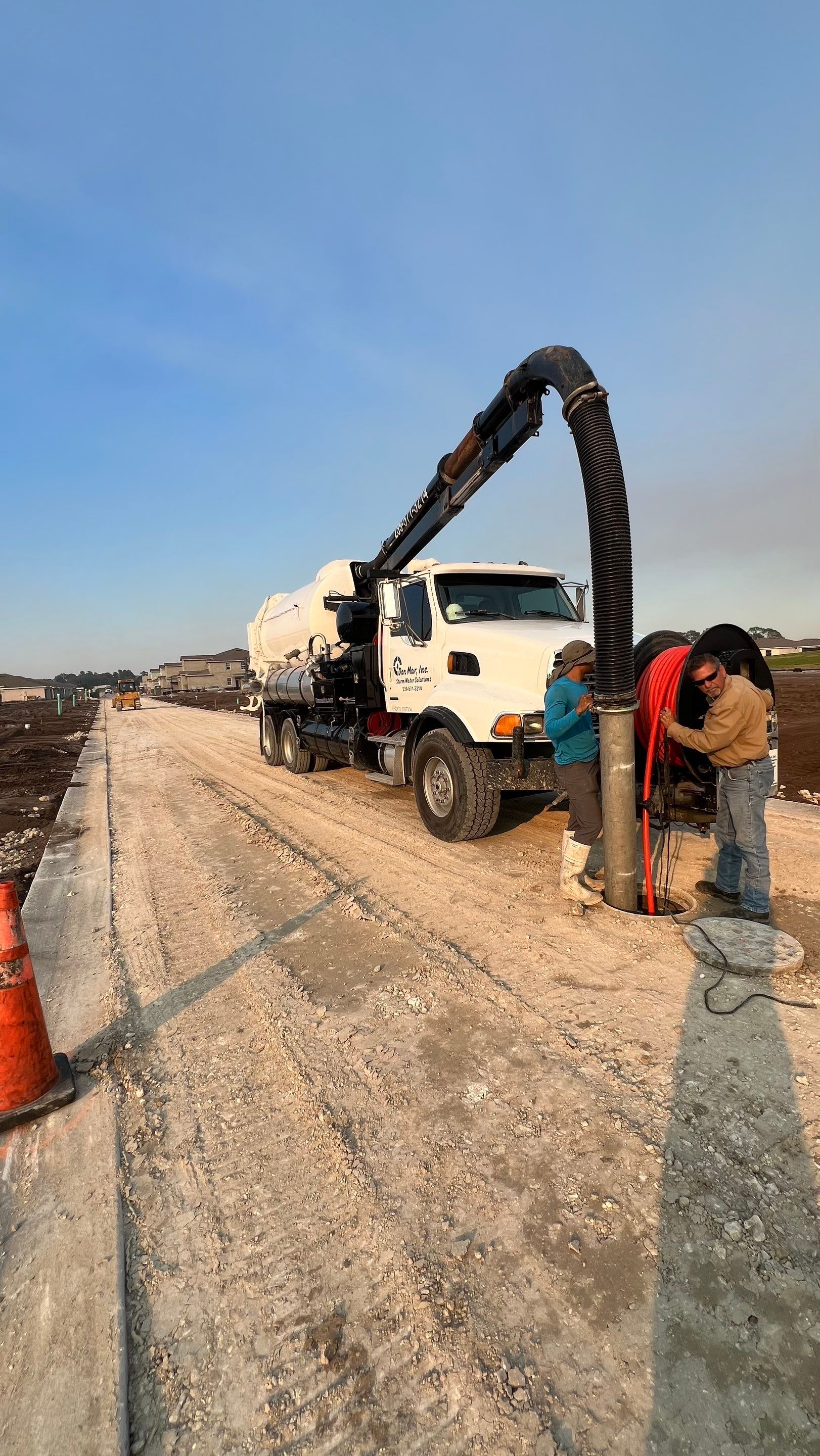 New Construction Sewer System and Stormwater System Cleaning by APS Power & Water