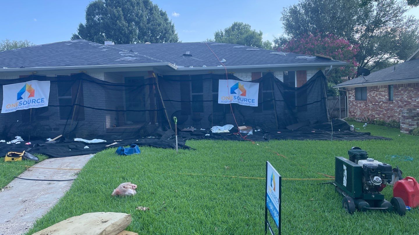 Residential Roofing Installation using IKO Cambridge Dual Black by OneSource Roofing and Restoration