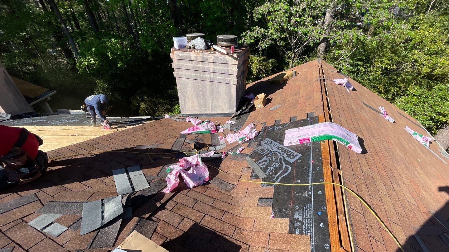 Commercial Roofing Installation using Owens Corning Autumn Brown by Inspector Roofing and Restoration