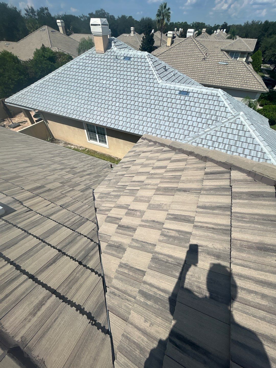Concrete Tile Roof Repair and Gutter Maintenance in Orlando by Fortified Roofing Solutions Corp.