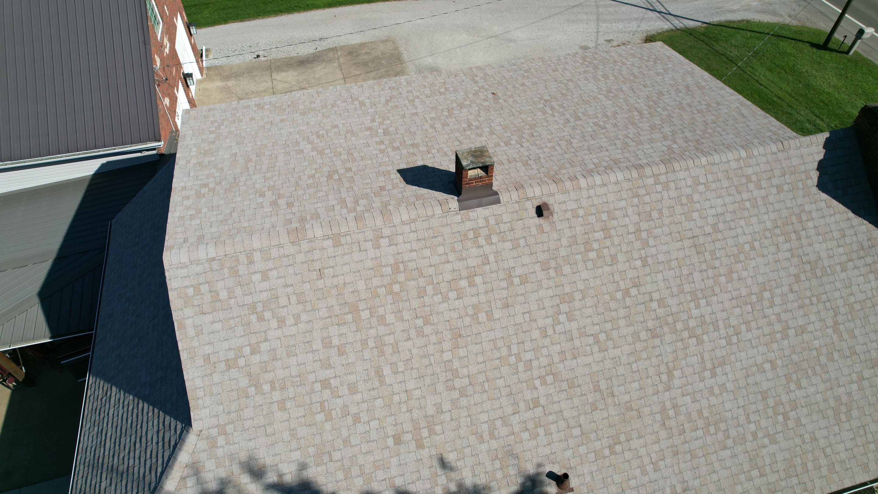 Atlas Pinnacle, Color, Cool Sand, Drip Edge, Color, Royal Brown by Eagle Eye Roofing