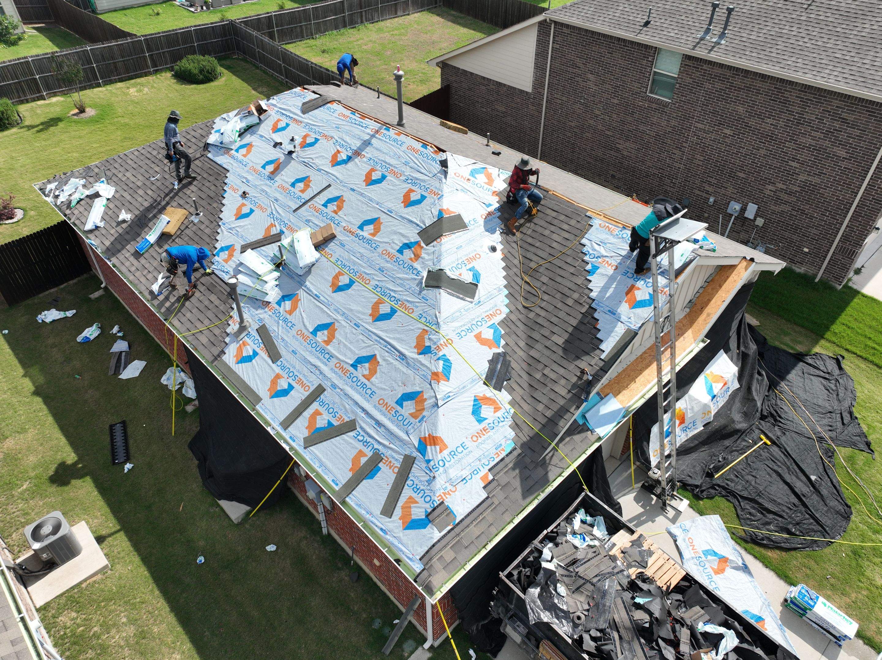 Residential Roofing Installation using Malarkey Vista Weathered Wood Plus by OneSource Roofing and Restoration