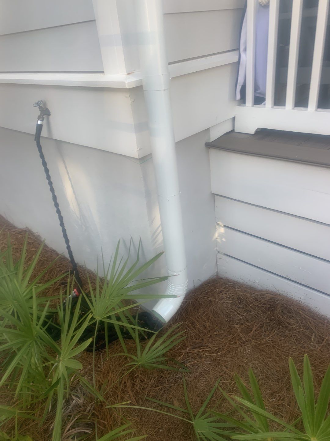 White Half-Round Gutters Installation in Rosemary Beach, FL  by Gutter Professors