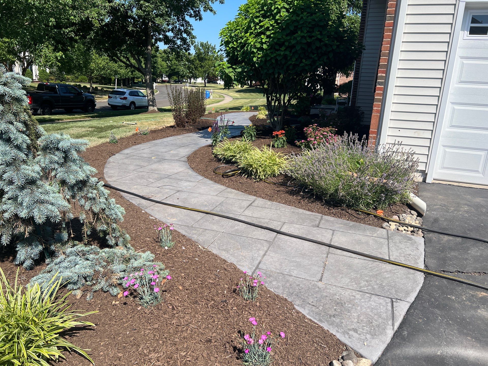Walkway + Porch Remodel - Yardley, PA by Architectural Concrete Design