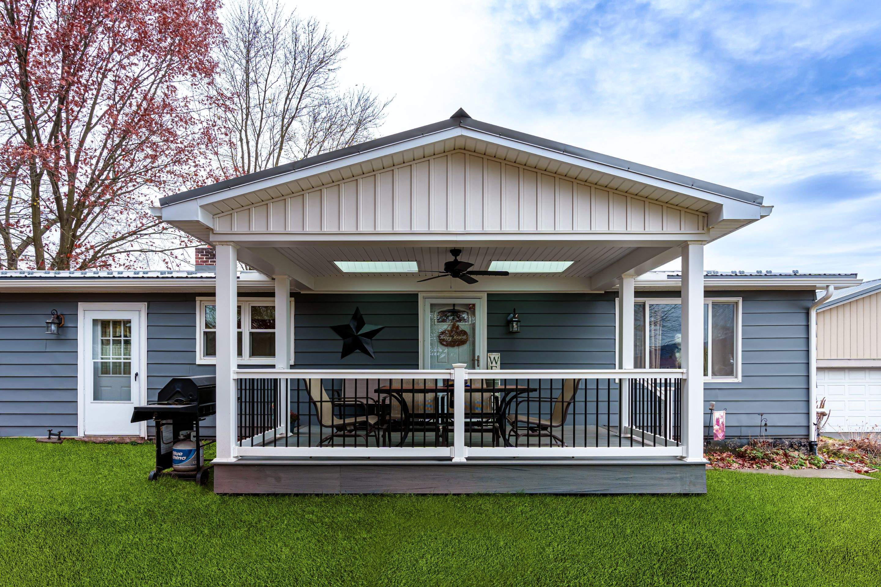 Metal roof-charcoal by Esh Builders