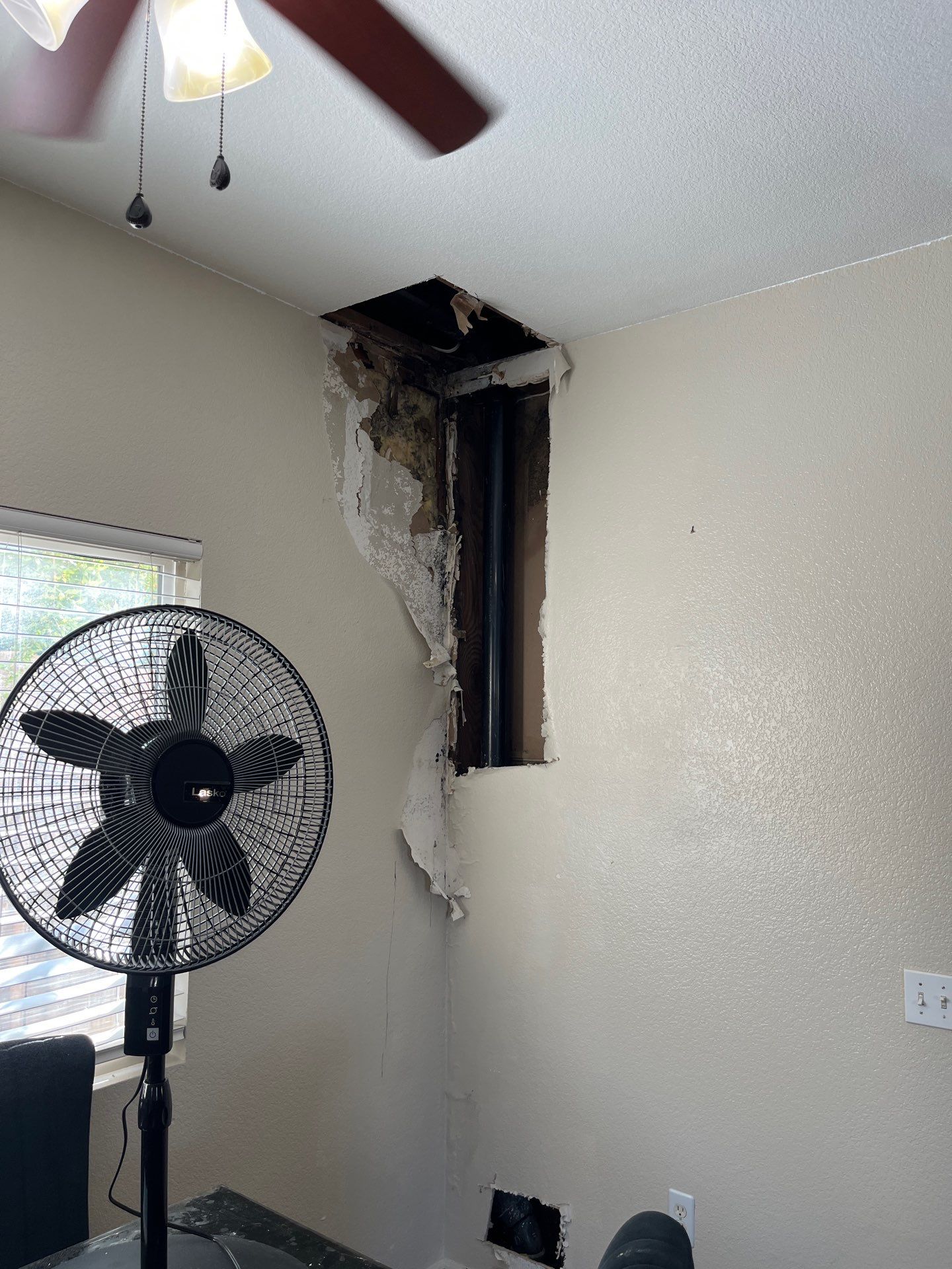 Installation of New Black Pipes and Shower Valve Repair by Us Plumbing