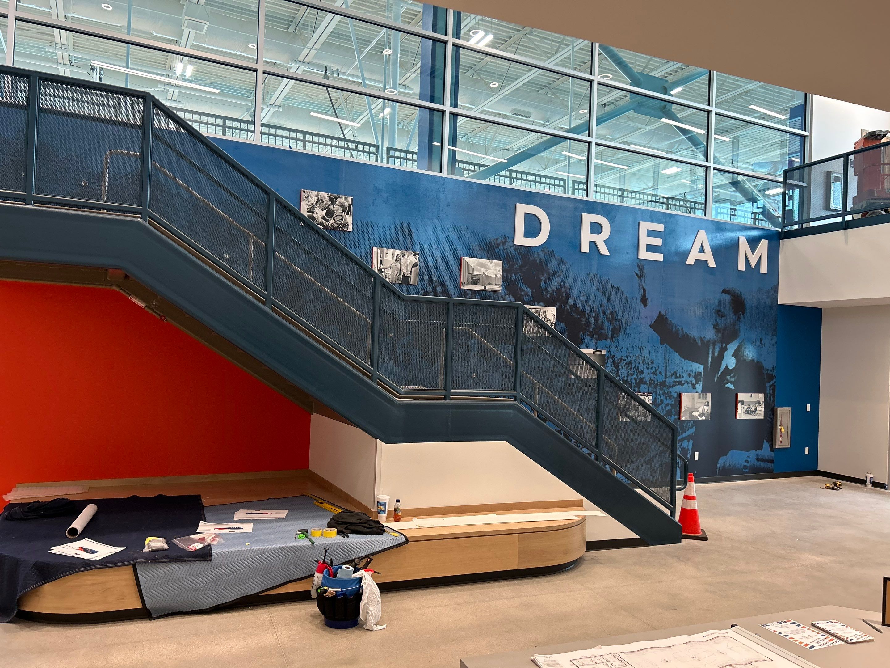 Community Center Facility Upgrades and Custom Monument Sign Installation by Hayes Design co