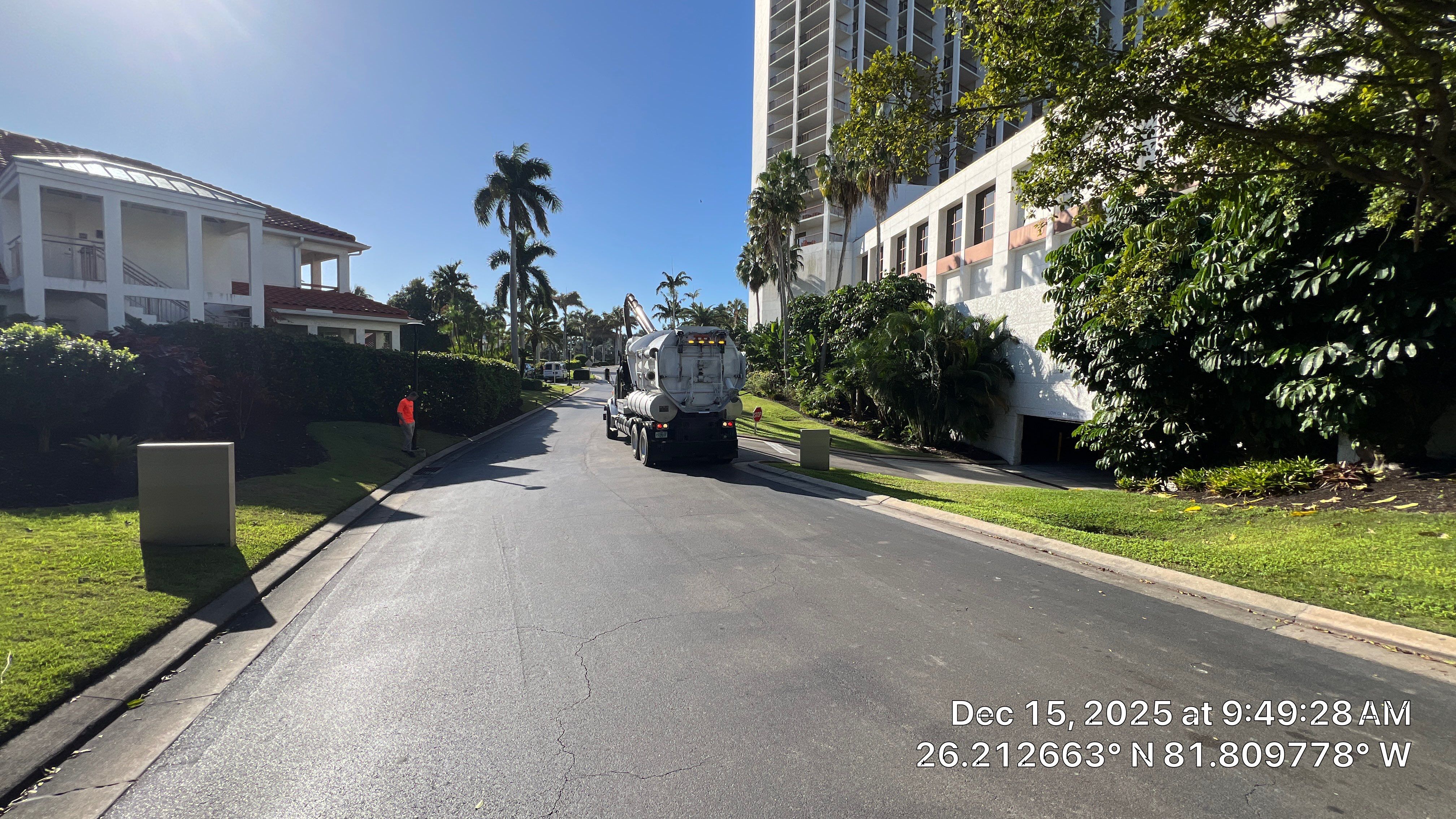 Naples Grande Catch Basin Cleaning by APS Power & Water