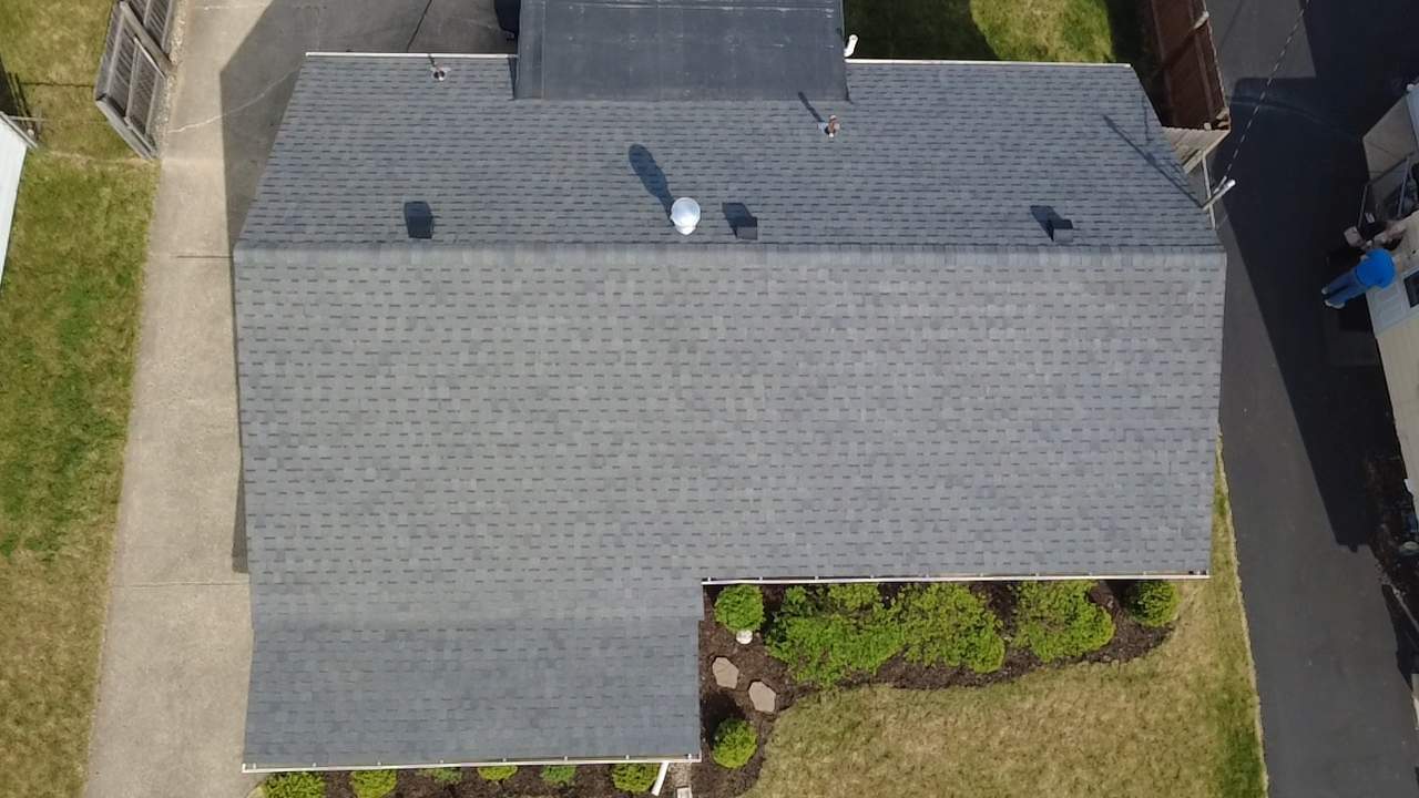 Dayton Residential Roof Replacement Featuring Gray Asphalt Architectural Shingles by Level Up Roofing and Restoration Services LLC