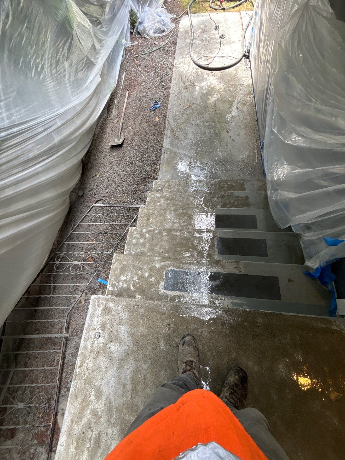 Epoxy Stairs & Sealcoat Driveway Application by Jireh Asphalt & Concrete Inc 