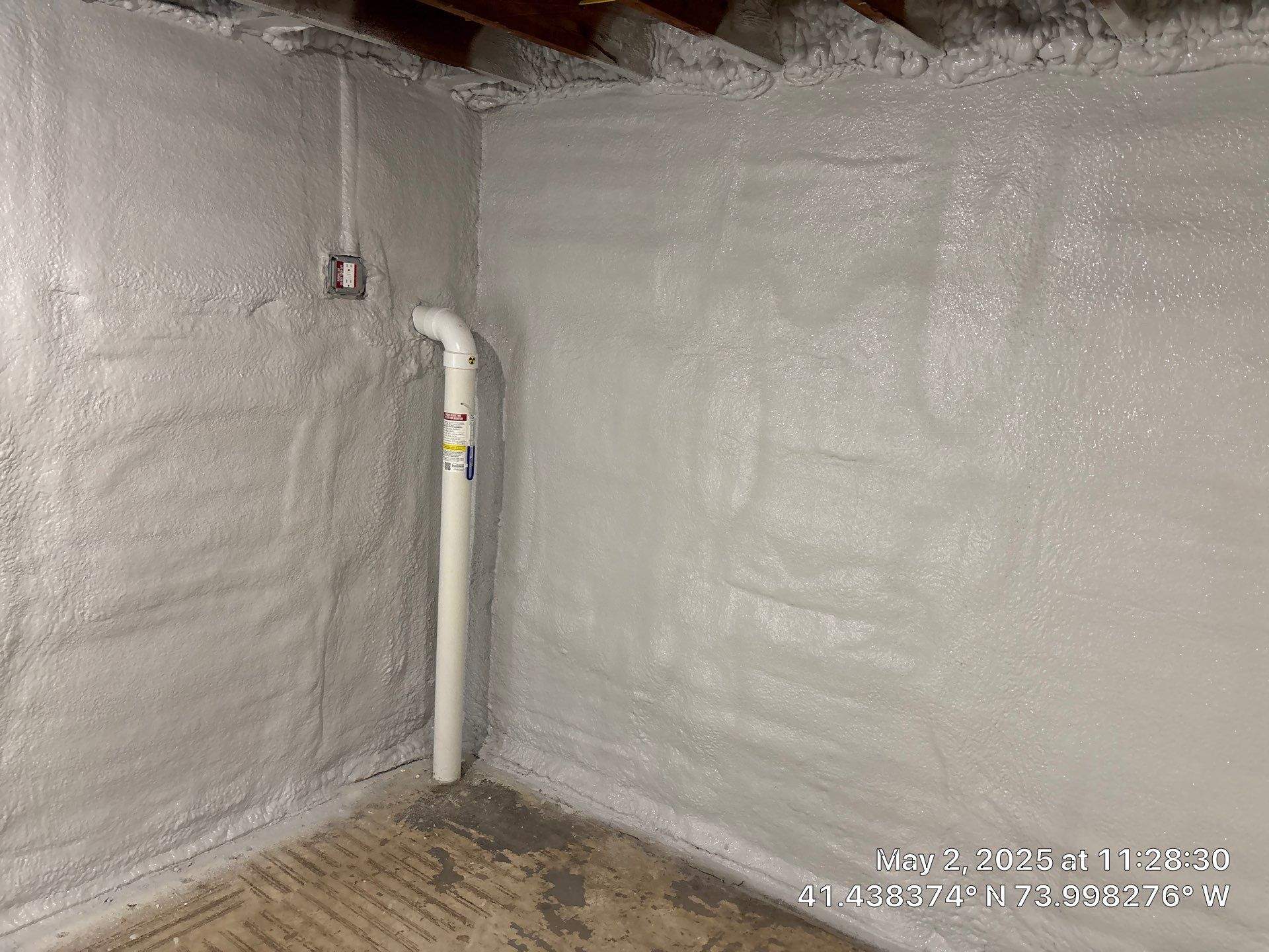 Attic Insulation using open cell spray foam by NYS Foam & Energy