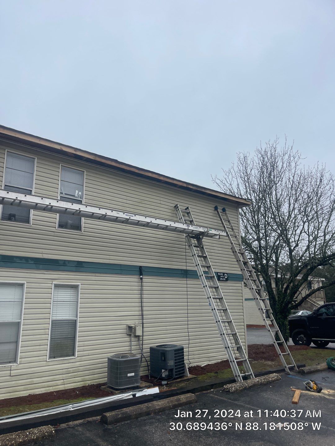 Robin Woods Apts. Bldg. D - Exterior Repairs by American Roofing & Construction LLC