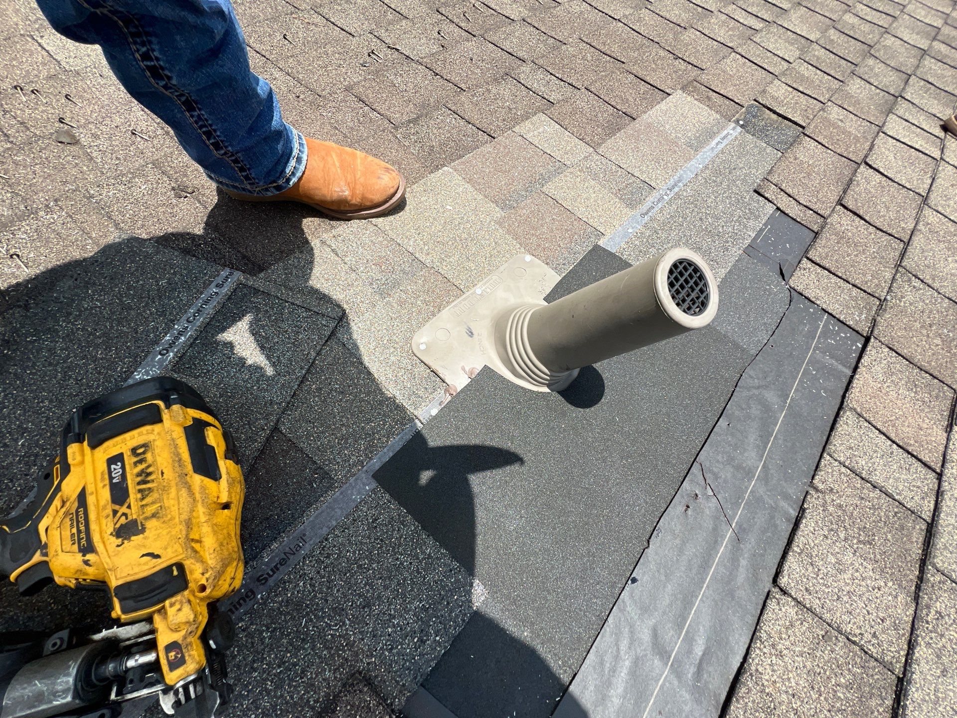 Hail Damage using Owen's Corning Duration (Lifetime) Shingles by Roof Repair Services LLC