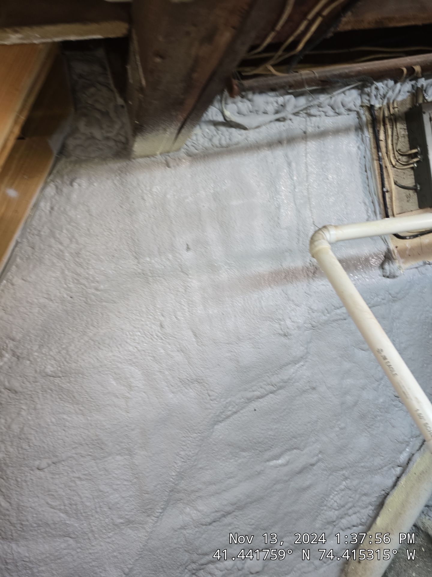 Attic Insulation using open cell spray foam by NYS Foam & Energy
